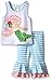 Mud Pie Baby Girl Two Piece Playwear Set Sleeveless, Multi, 9-12 Months
