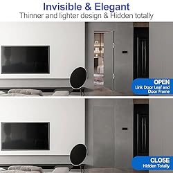 Hidden Door Hinges（2 Pcs）-Invisible Hinges for