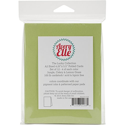 Avery Elle A2 Cards Lucky (12 Pack), 4.25 x 5.5"