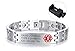 Free Engraving-Stainless Steel Magnetic Therapy Healthy Medical Alert ID Bracelets Men
