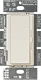 Lutron DVSTV-LA Diva 8 Amp 3-way/Single-Pole 0-10V Dimmer, no neutral required, Light Almond