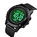 Men's Digital Sports Watch Large Face Waterproof Wrist Watches for Men with Stopwatch Alarm LED Back Light