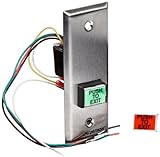 Securitron Rectangle Emergency Exit Button, Narrow Stile, 1