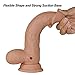 Remote Control Rotating Dildo with Suction Cup for Hand-Free, Liquid Silicone Vibrating Realistic Dildos with 7 Vibration Modes for Vagina G spot Stimulation, Vibrator Sex Toy for Women Solo Couple