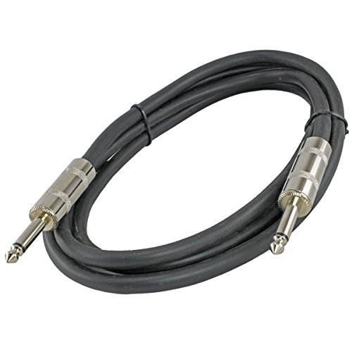 MCSPROAUDIO 12 Gauge Speaker Cables 2 CABLE PACK (6ft, 1/4" to 1/4")