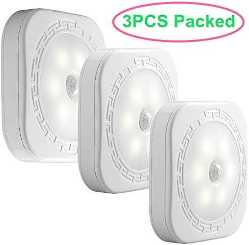 Led Bedroom Night Light With PIR Sensor, 3AAA Battery Power Supply, Stickness by 3M Glue Lighting Lamp For Bedroom, 0.5W Wireness Easy And Safe Using