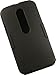 Moto G 3rd GEN CASE with Clip, NAKEDCELLPHONE'S Black Ribbed Rubberized Hard Shell Cover + Belt Hip Holster Stand for Motorola Moto G 3rd GEN (XT1540, XT1541, XT1548, XT1550) Moto G3