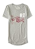 Aeropostale Women's Free State Nyc Banner Graphic T Shirt M Light Heather Grey