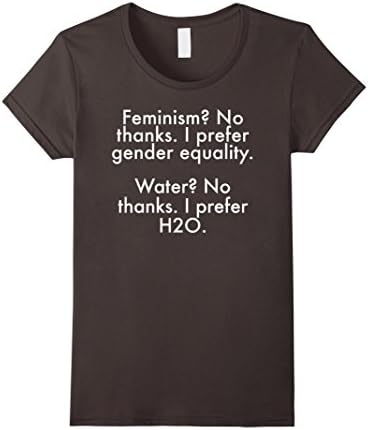 Women's Feminism Sarcastic Funny Feminist Gender Equality T Shirt  Medium Asphalt