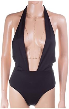 CN1457 - Women's Sexy Bra Body Chain Body Jewelry Bikini Bra Chain Party Body Chain (GOLD)