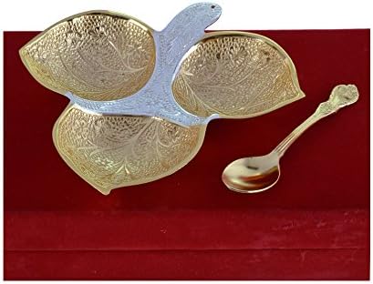 La caja de plata plato, 1 pieza 800, oro: Amazon.es: Hogar