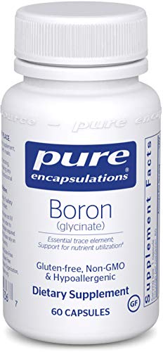 Pure Encapsulations - Boron (Glycinate) - Hypoallergenic Supplement for Healthy Nutrient and Hormone Utilization* - 60 Capsules