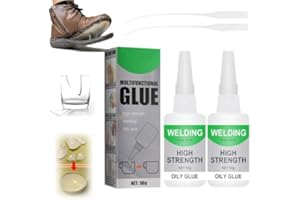 2 PCS Welding High-Strength Oily Glue, 2026 Upgraded Welding Super Glue Gel Instant Adhesive, Strong Fast Drying Glue Univers
