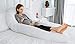 QUEEN ROSE Pregnancy Pillow with Removable Cover,65in Extra Long U Shaped Maternity Pillow for Pregnant Women,White