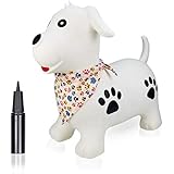 Bouncy Horse Hopper for Toddlers-Hopping/Hoppity/Bouncing/Bounce Horse, Jumping Horse, Inflatable Ride-on Animal Toy for Kids/ Children/ Boys/ Girls ( Pump Included)