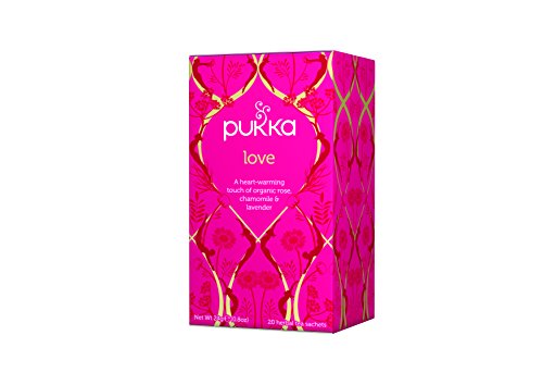 Pukka Herbal Teas Herbs Love Tea Sachets, 20 Count