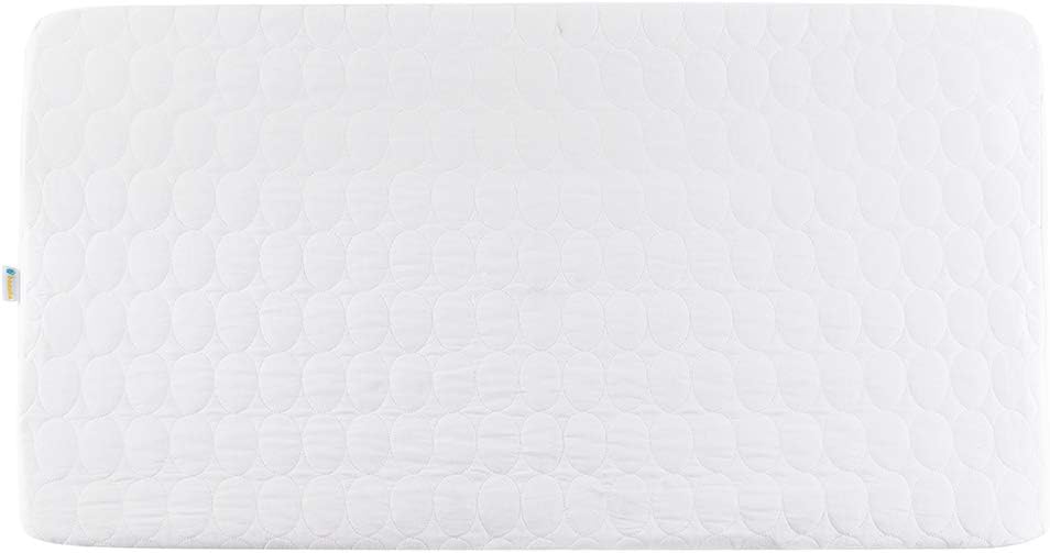 Bamuho Crib Mattress Cotton Pad/Protector,Quilted Waterproof with Highly Absorbent, Fitted for 52" × 28" Standard Crib Mattress: Home & Kitchen