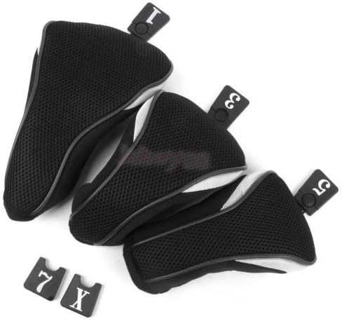 DatConShop(TM) 3PCs Black Universal Golf Headcovers # 1,3,5 Set For Taylormade Callaway Driver