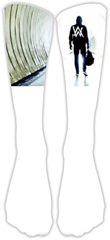 AZALEASA Men's Women's Unisex A-Alan O-lav Wal-ker Long Dress Socks