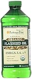 Puritan's Pride Organic Flaxseed Oil-16 fl oz Liquid