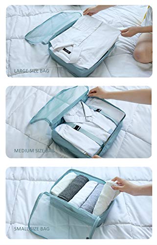image for PACTIVE Luggage Organizer, Suitcase Packing Cubes, Compression Cells, 