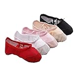 Women Ladies Girls Kids Canvas Ballet Dance Gymnastics Yoga Shoes
