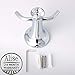 Alise G2110 Bathroom Double Robe Hook with Crystal Decoration Head Wall Mount,Stainless Steel Polished Chrome