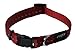 Rogz Utility Small 3/8-Inch Reflective Nitelife Dog Collar, Red