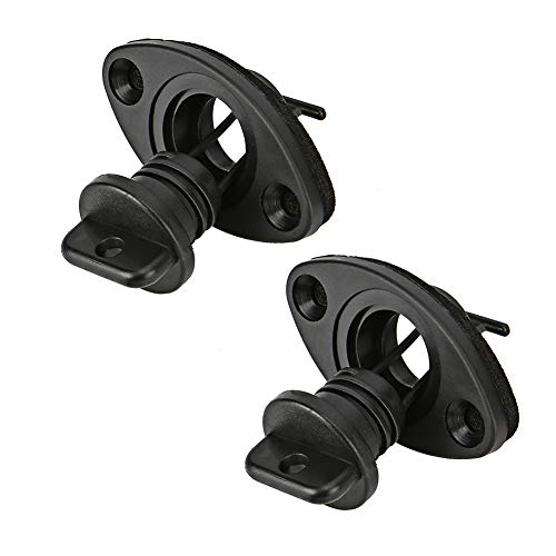 Tearcam Kayak Drain Plug, 2 PCS Plastic Kayak Dinghy Canoe Boat Hull Thread Drain Plugs with Screws Kayak Accessories - Thumbnail 4