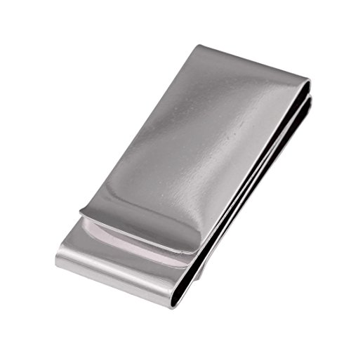 EQA09B03 England Silver Stainless Steel Money Clip Wallet Fitted Design Double-Sided Money Clip Card Holder For Wedding By Epoint