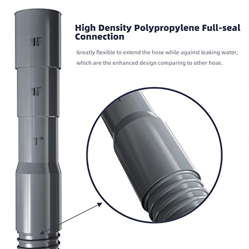 HOSOM 8FT Universal Washing Machine Drain Hose with Clamp, Compatible