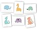 Chevron Animals Around The World Baby Congrats Cards - 48 Cards & Envelopes primary