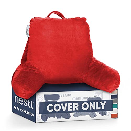 Nestl Reading Pillow Covers, (Cover ONLY) Medium Bed Rest Pillow with