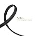 VANDESAIL CAT 7 Ethernet Cable, Nylon Braided Internet Cable, Shielded LAN Wire, Flat Network Cord with RJ45 Connectors (6ft-3Pack, Black)