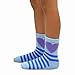 TeeHee Little Girls Stripes Fashion Cotton Short Crew 6 Pair (9-10 Years, Stripes and Heart)