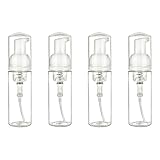 Heluva Green 4 Pack Foaming Soap Dispenser 50ml. 1.7oz. Small Mini Travel Size Empty Foam Pump Bottle Dispenser