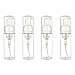 Heluva Green 4 Pack Foaming Soap Dispenser 50ml. 1.7oz. Small Mini Travel Size Empty Foam Pump Bottle Dispenser