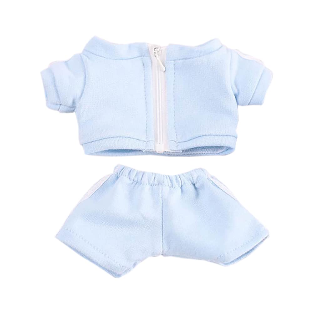 niannyyhouse Sportswear Uniforms 7.8"（20CM） Plush Doll Stuffed Figures Toys Clothes (Light Blue)