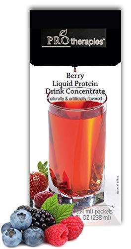 High Protein Liquid Concentrate Fruit Drink 15g - Mixed Berry Low Carb Liquid Protein Nutritional Supplement Mix (7 Servings/Pack)