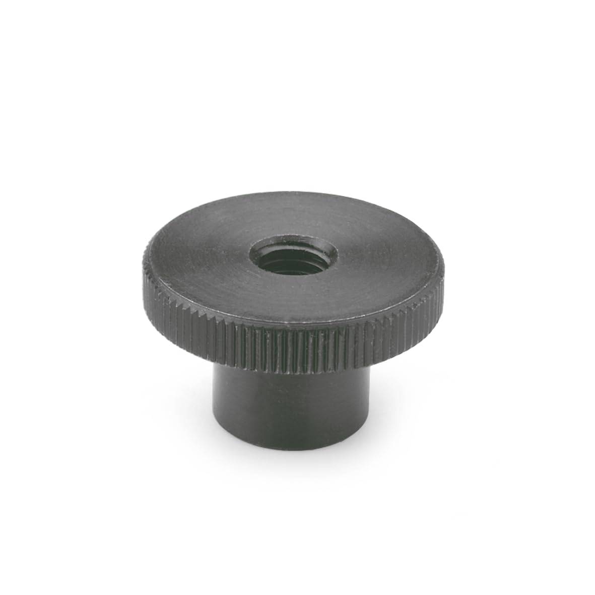 Ganter Normelemente High knurled nut, DIN 466-M3, burnished steel, pack of 30