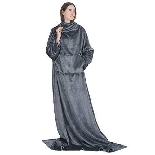 Bedsure Wearable Blanket with Sleeves and Pocket Pricepulse