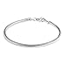 Adabele 1pc Genuine Real Sterling Silver Charm Bracelet 8.5 inch Hypoallergenic Snake Chain Compatitle with Pandora All European Charm Beads Mom Birthday Mother's Day Gift SS226-5