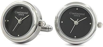 Continental GeneveCustomized Silver Tone Cufflink Watches