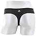 adidas Women's Superlite Thong Underwear (1-Pack), Black/Matte Silver, LARGE