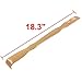 uxcell® Wooden Handheld Double Rollers Back Scratcher Massager 46.5cm Length