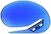 Officemate OIC Deluxe Plastic Letter Opener, Blue (30310)