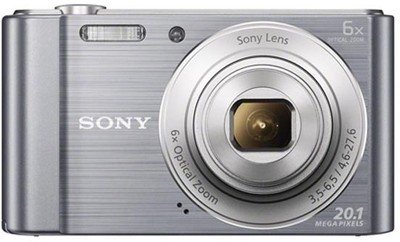 Sony Cyber Shot DSCW810 20.1MP Digital Camera (Certified Refurbished), Gray by Sony