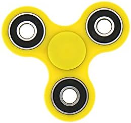 KISSABC Fidget Spinner Toy Stress Reducer (Yellow)