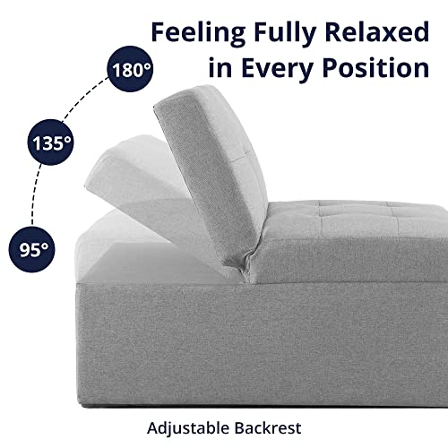 Cozy Castle Sleeper Chair, Convertible Chair into Bed, 4 in 1 Ottoman