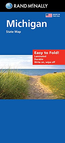 Rand McNally Easy to Fold: Michigan State Laminated Map: Rand McNally ...